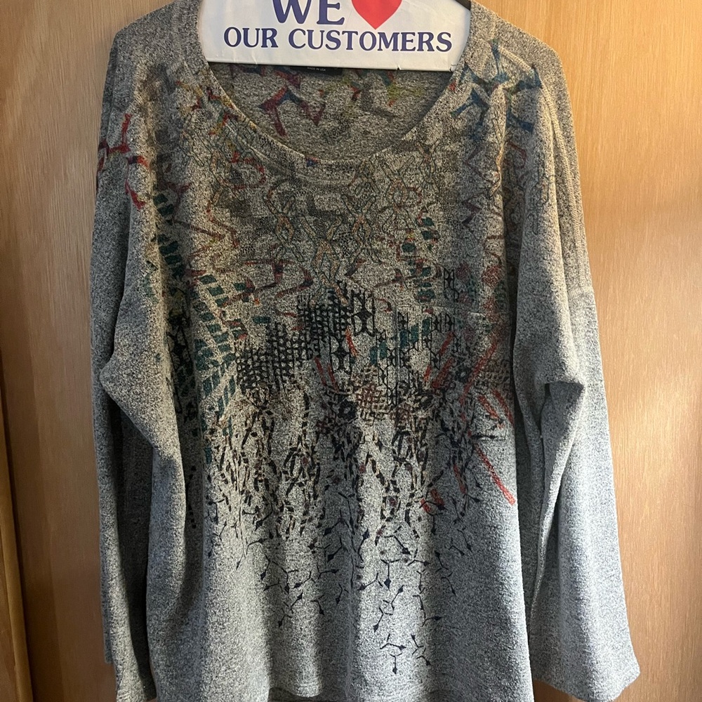 Artsy Patterned Sweater